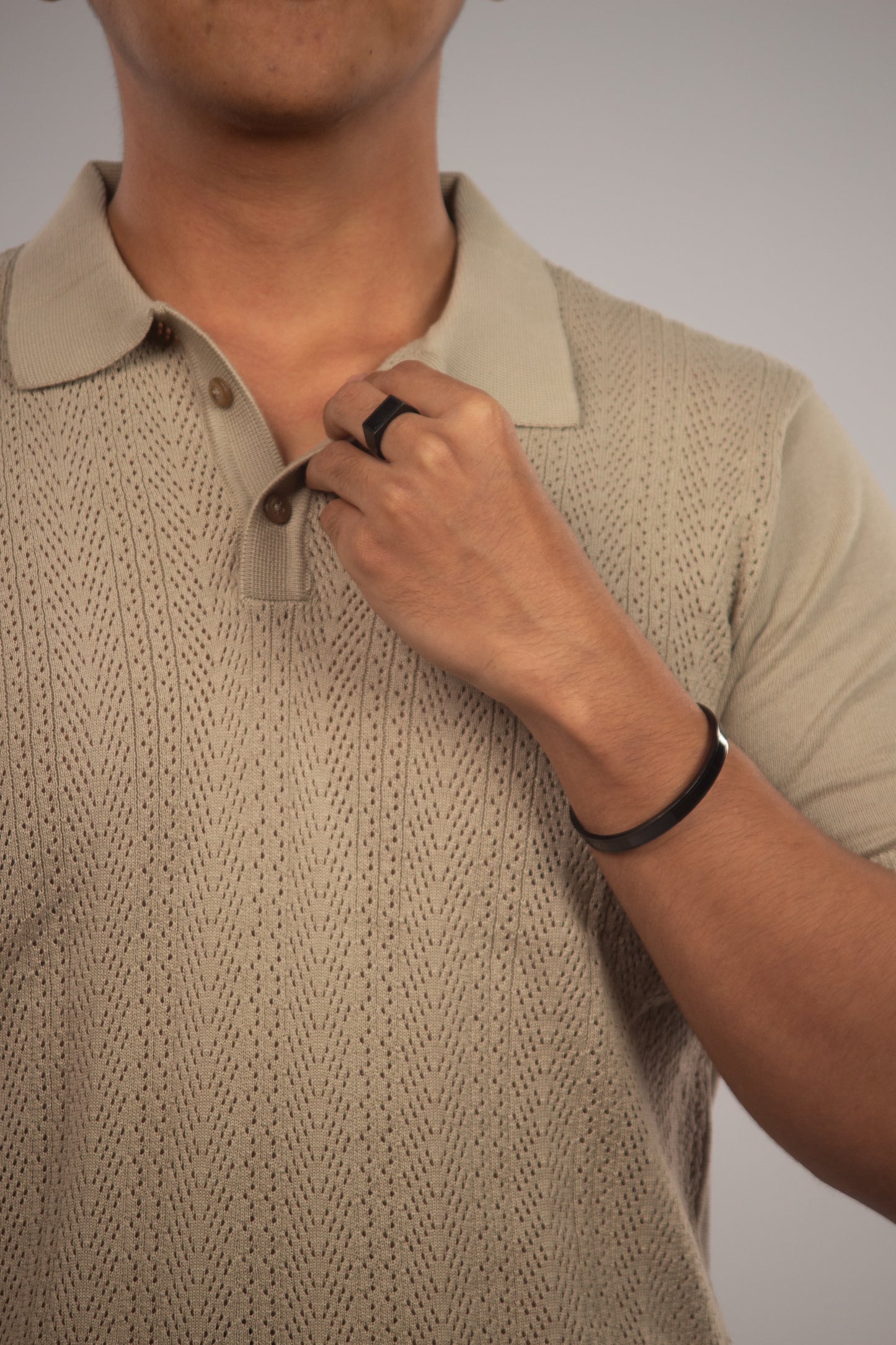 The Burmese Beige Polo T-Shirt