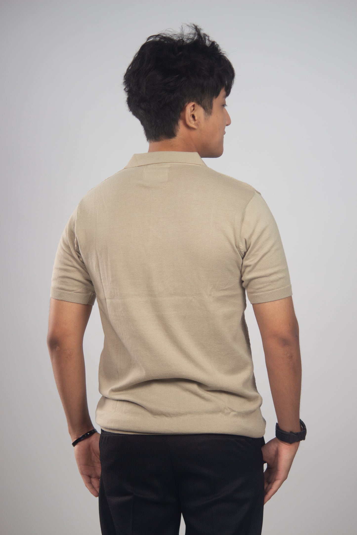 The Burmese Beige Polo T-Shirt