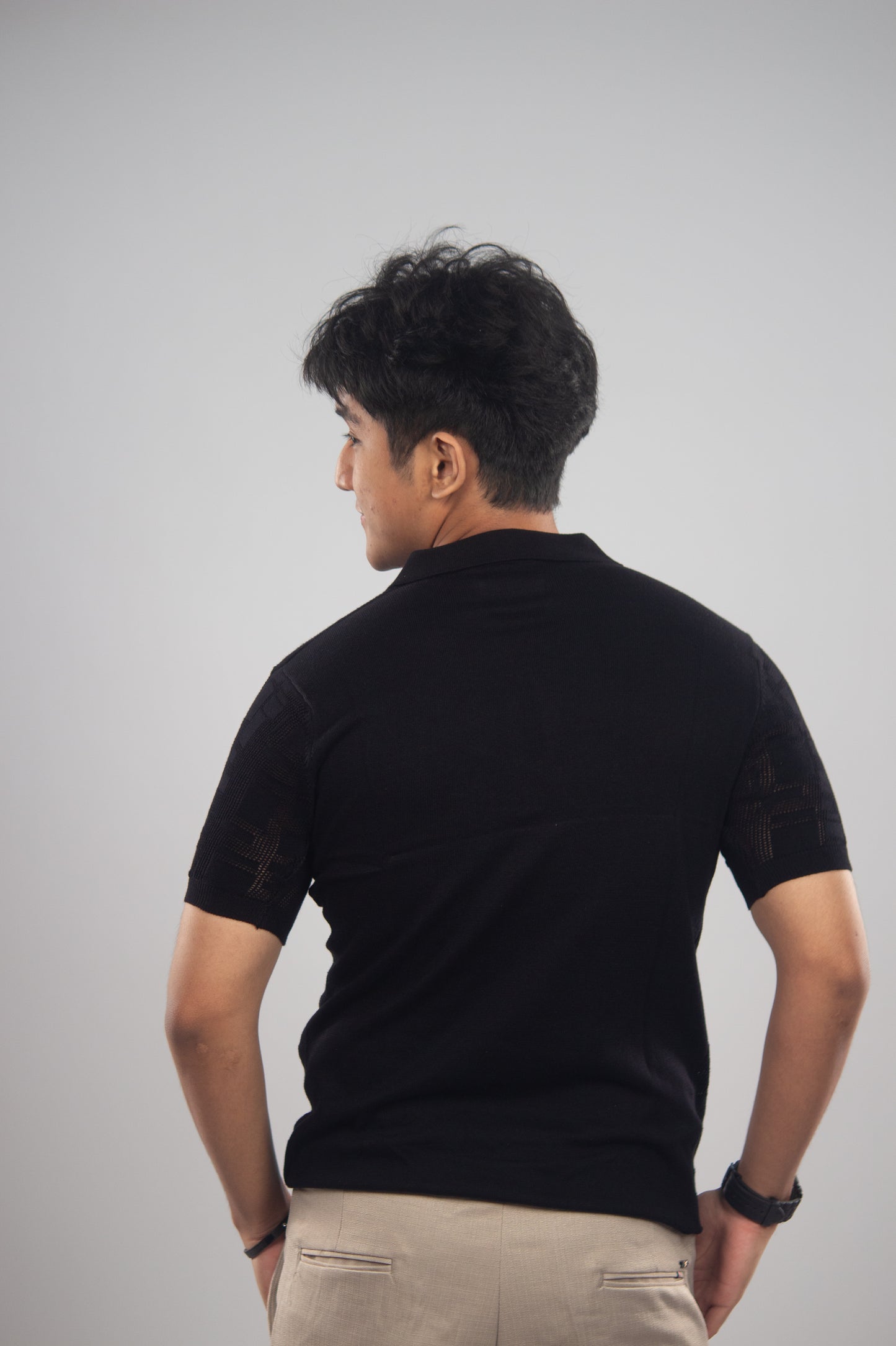 The Semblance Black Polo T-Shirt