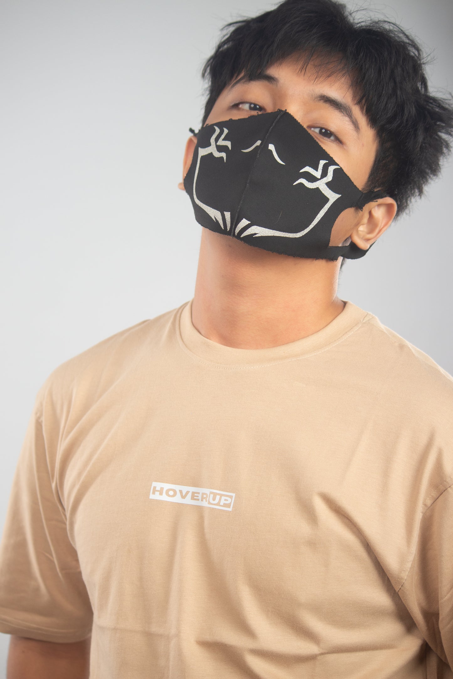 Hoverup Beige Oversized Tee