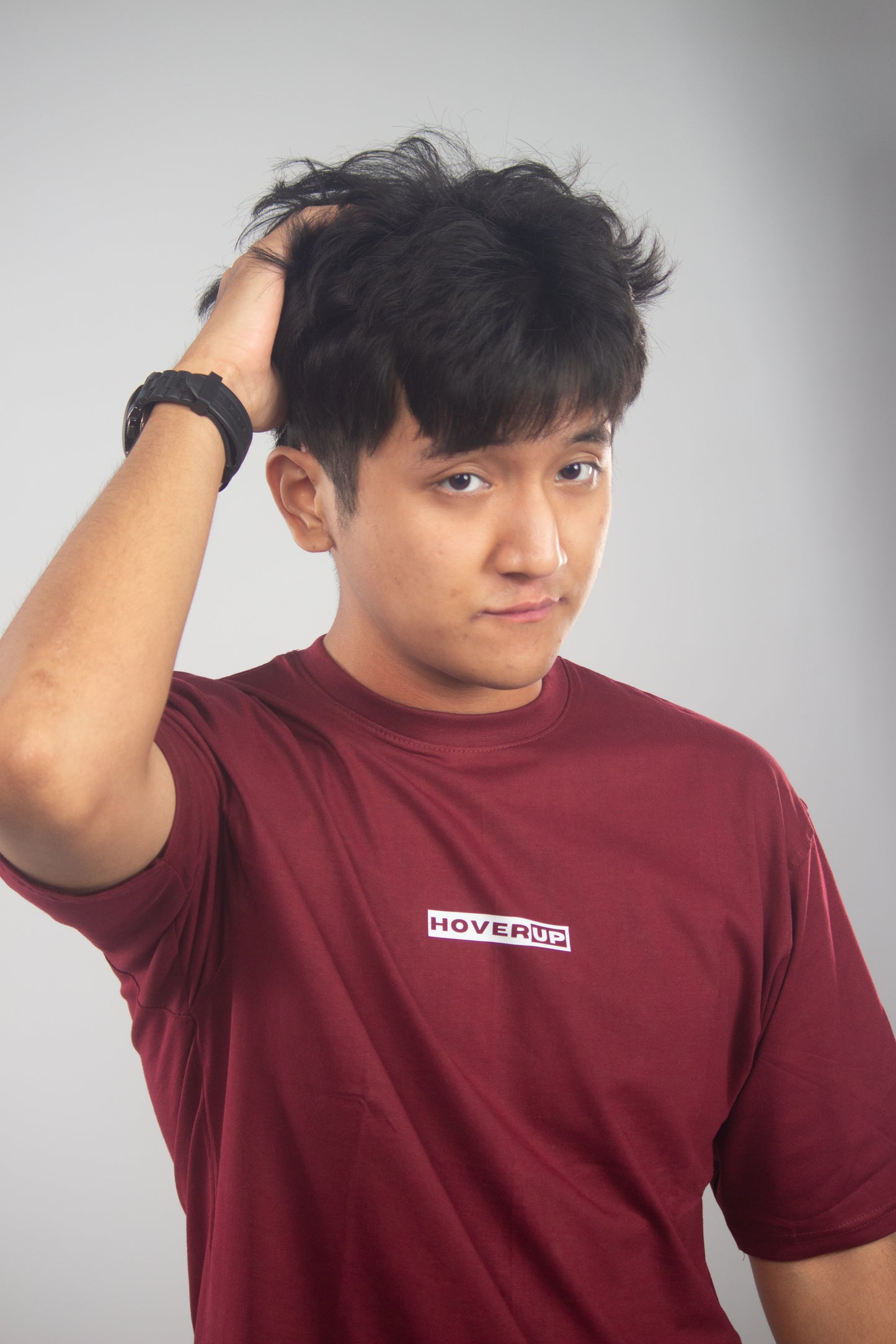 Hoverup Maroon Oversized Tee