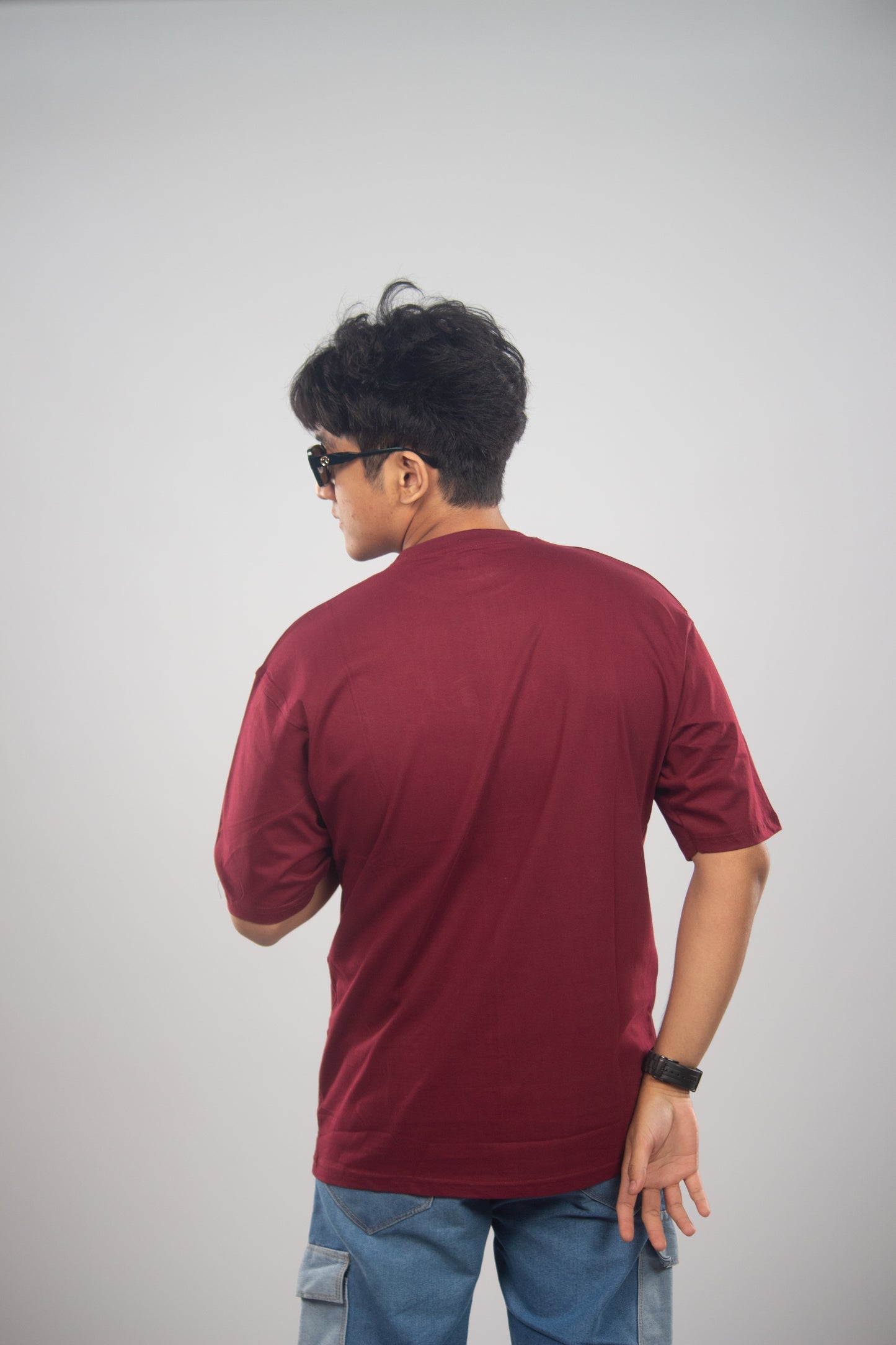 Hoverup Maroon Oversized Tee