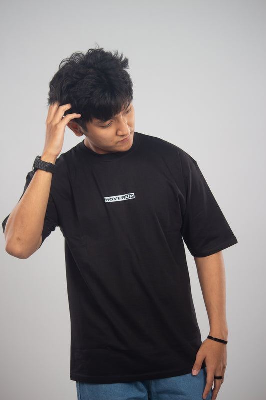 Hoverup Black Oversized Tee