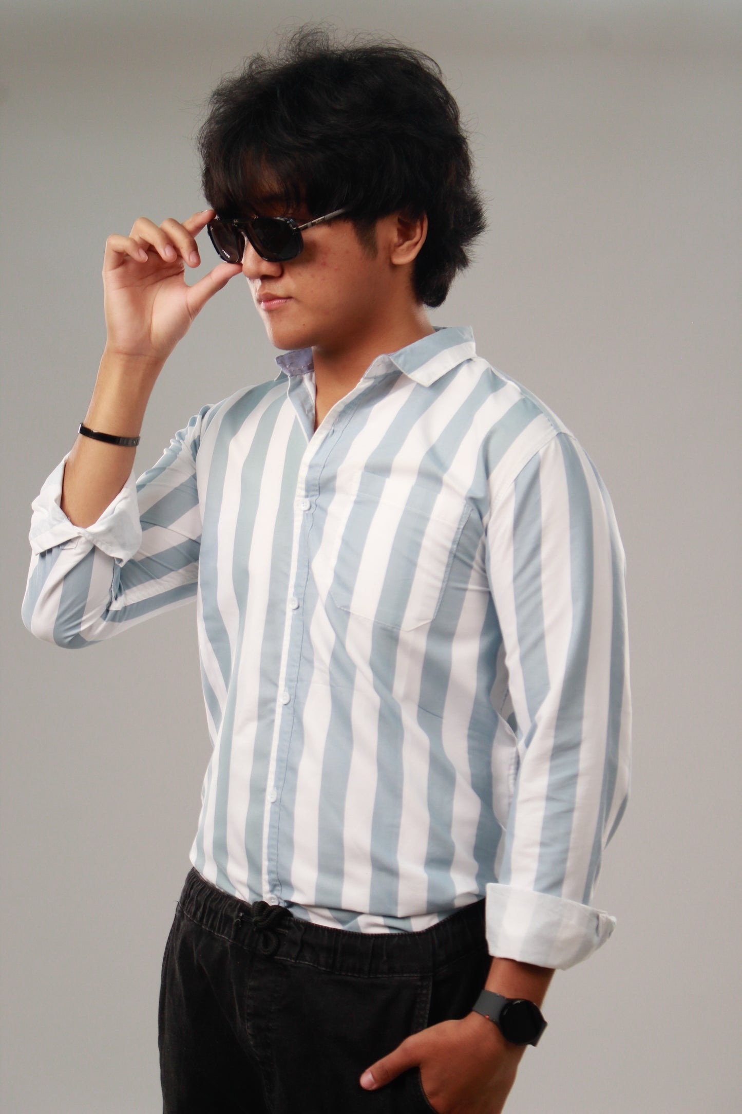 Classy Stripe blue Shirt